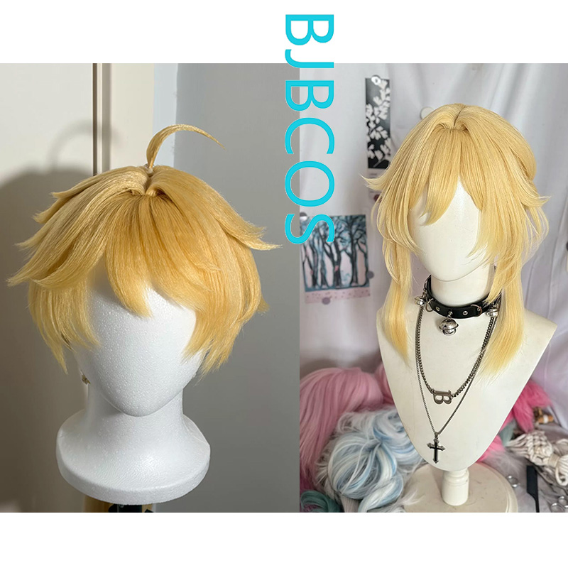 Synthetic Wigs - [Styled Wig]Lumine/Aether Cosplay Wigs Game Genshin