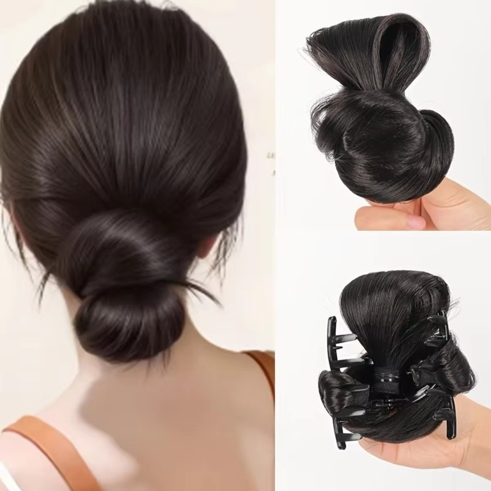 Claw Clip Messy Bun Hair Piece - Naturally Synthetic Hair Bun Wig Fluffy