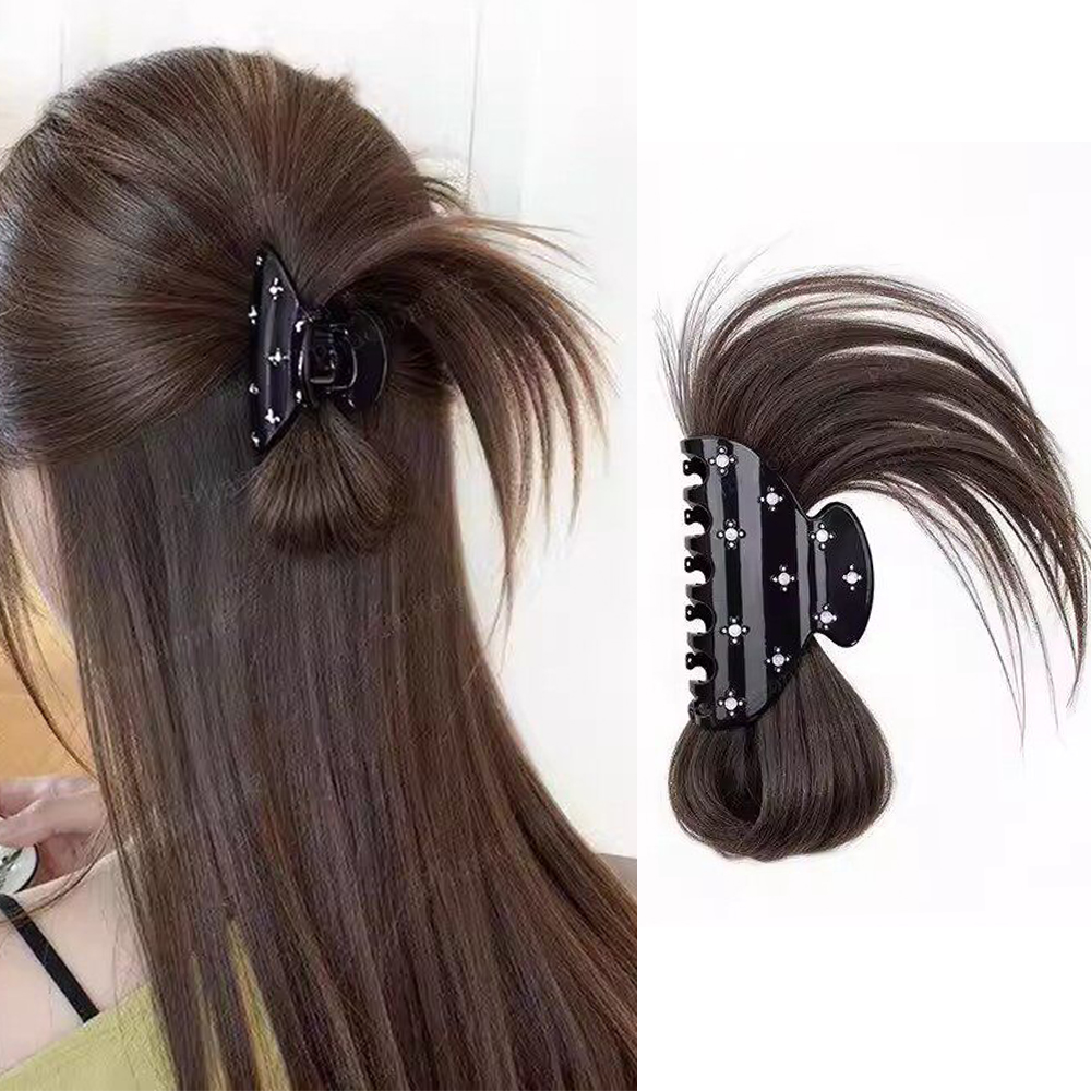 Claw Clip Messy Bun Hair Piece - Fluffy Messy Bun Claw Clip Synthetic