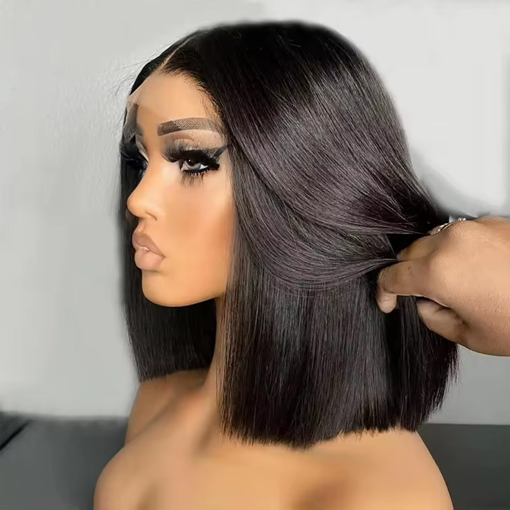 Pre Parted 13X4 Lace Front Bob Wig - Brazilian Straight Bob 13x4 Lace Front
