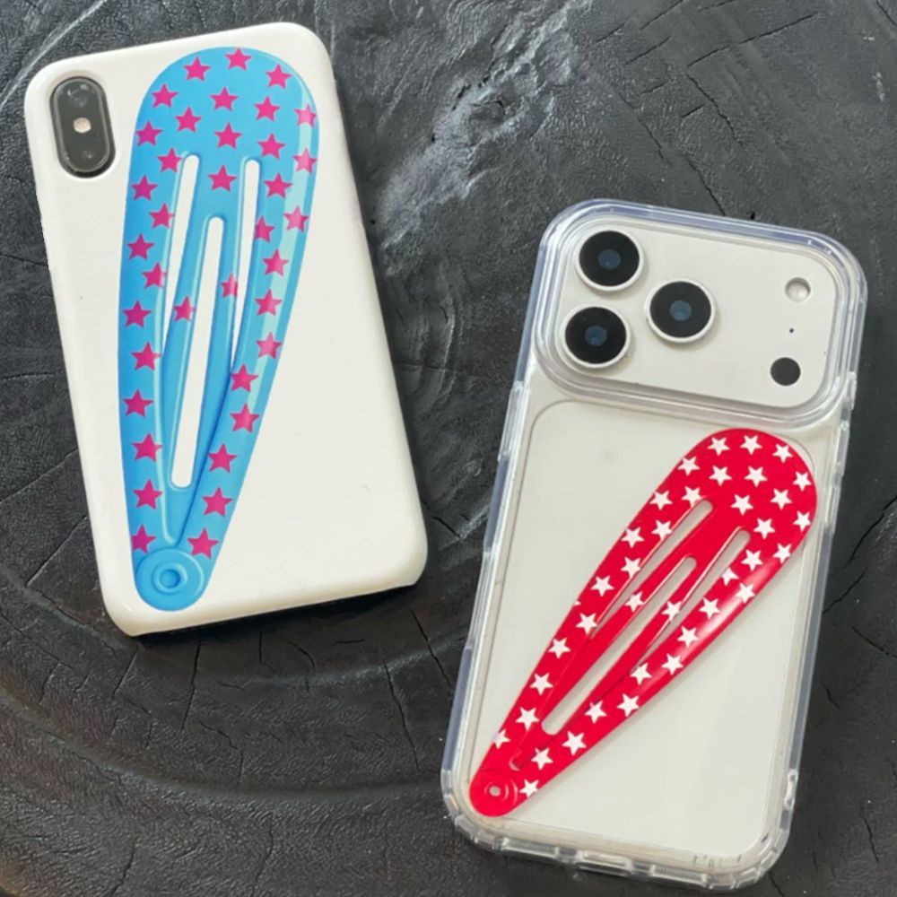 Hair Clips - American Style Red Polka Dot Hair