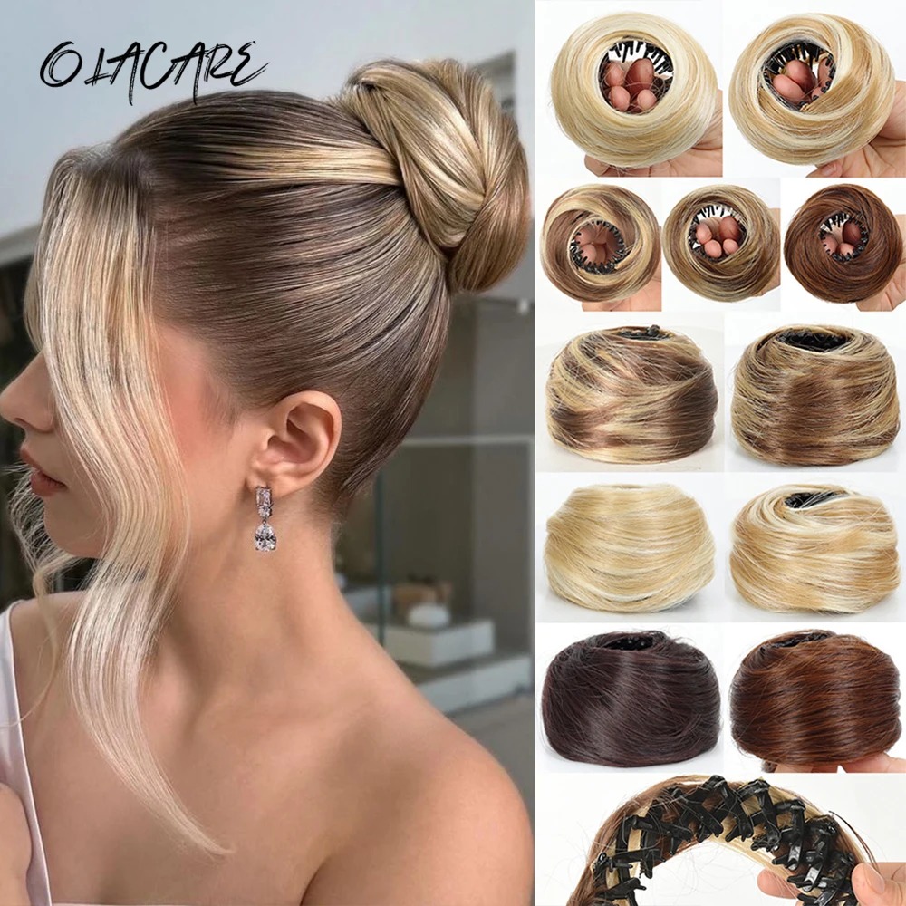 Claw Clip Messy Bun Hair Piece - Synthetic Mini Claw Clip in Messy