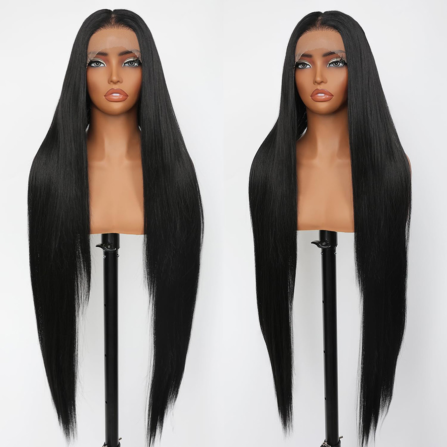 Lace Front Wigs - Dixtefo Real Hair Straight Lace Front
