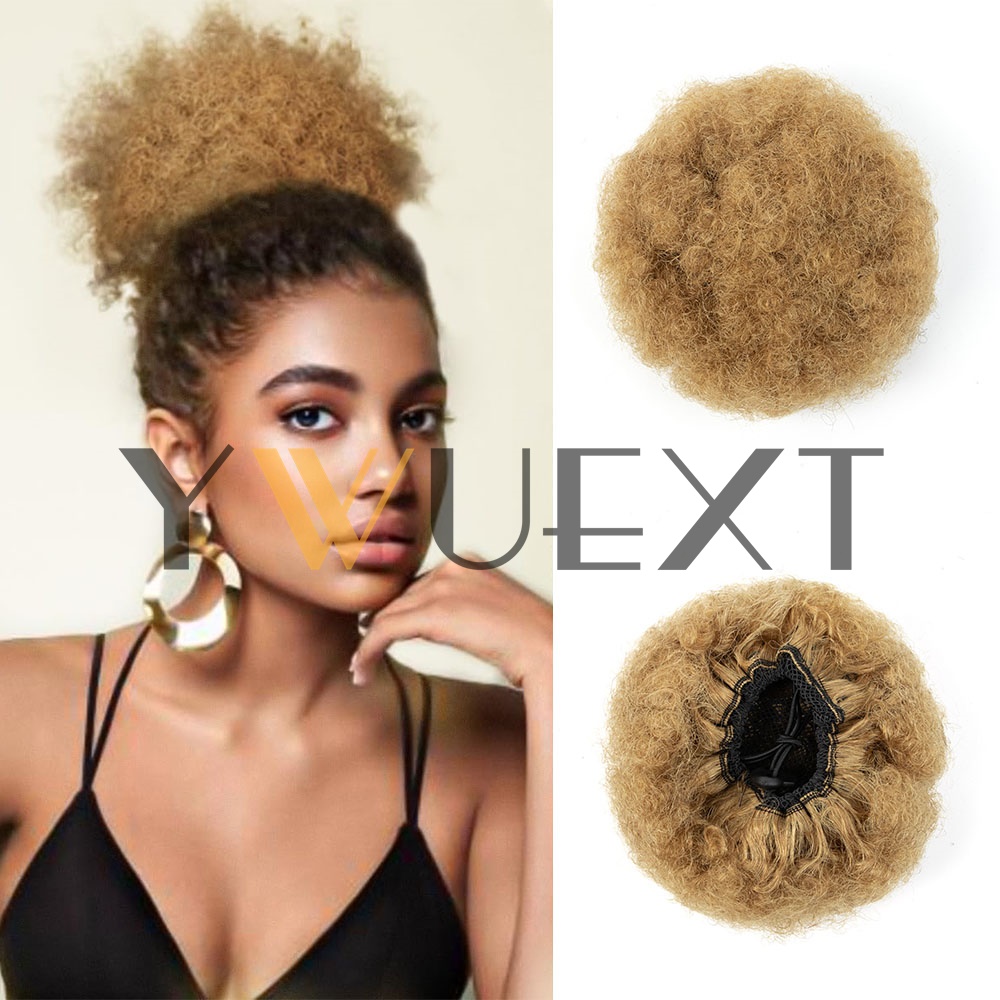 YWUEXT Honey Gold Afro Kinky P - Drawstring Afro Curly Puff Ponytail review and price