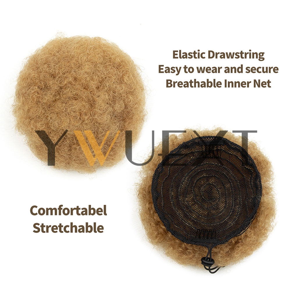 YWUEXT Honey Gold Afro Kinky P - Drawstring Afro Curly Puff Ponytail review and price