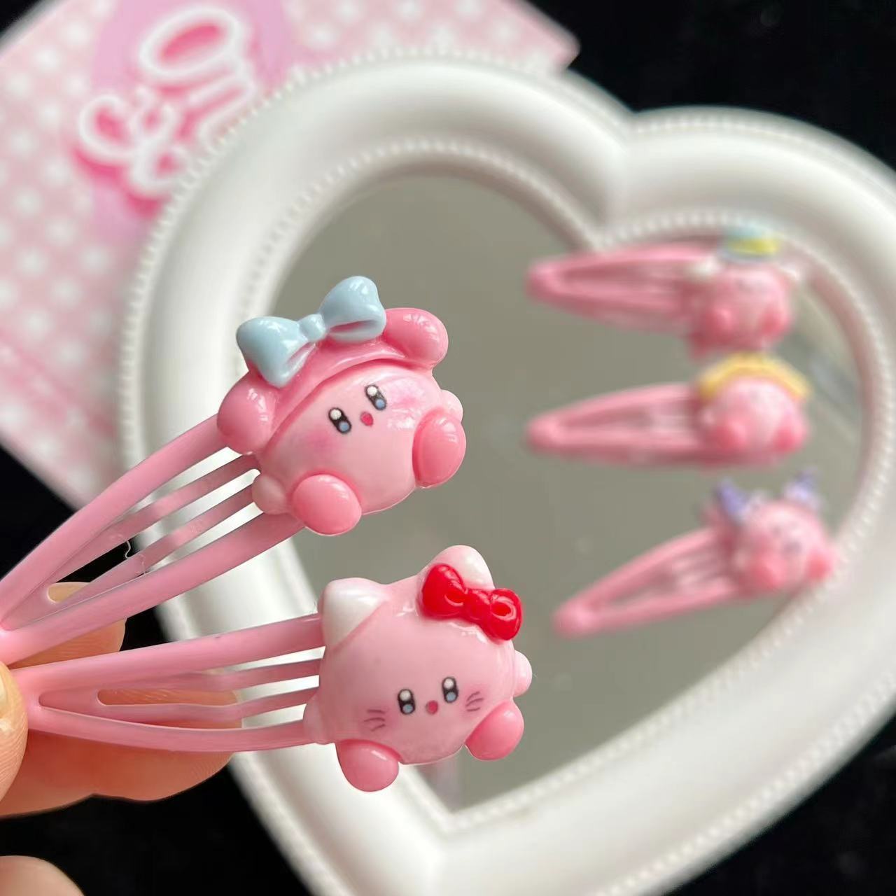 1~10pcs Cute Kirby BB Hair Cli - Hair Bundles review and price