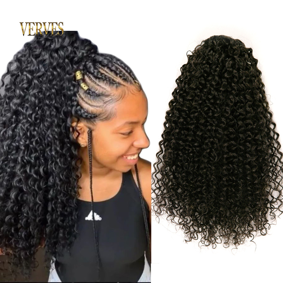 VERVES Synthetic Drawstring Pu - Drawstring Afro Curly Puff Ponytail review and price