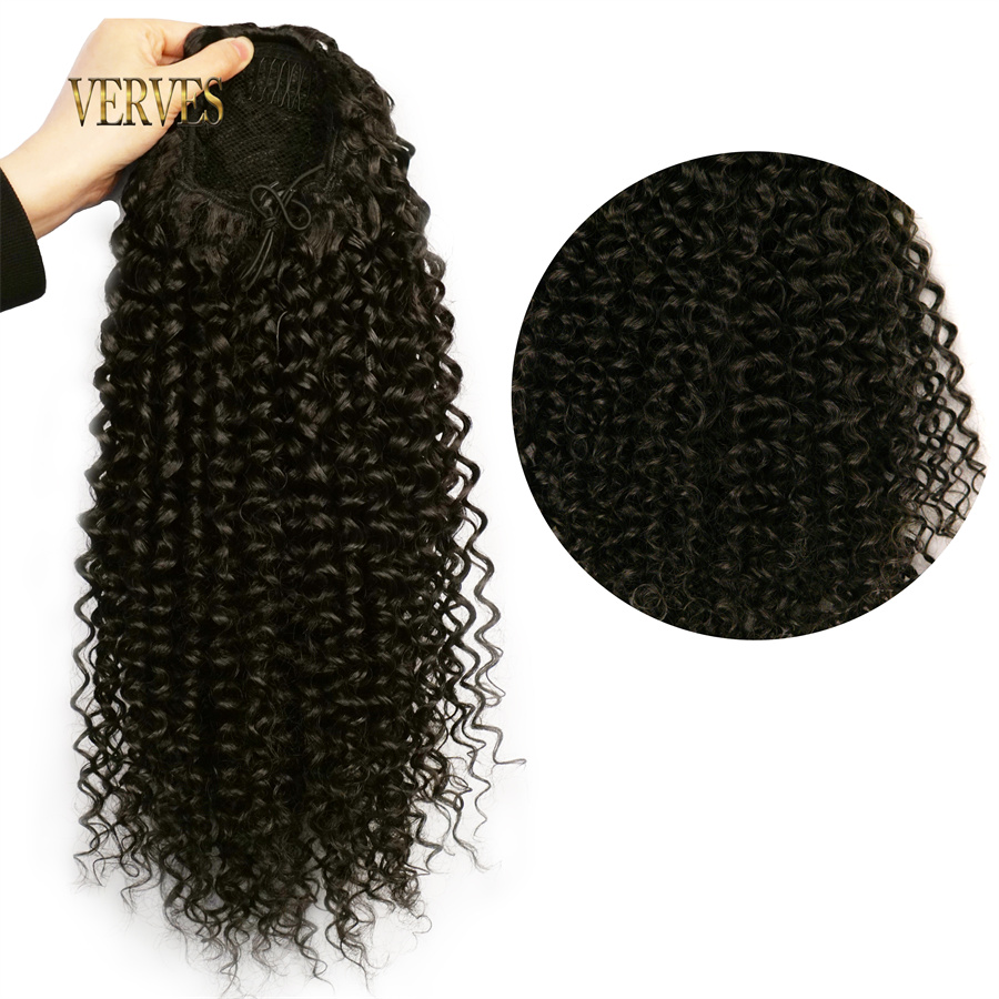 VERVES Synthetic Drawstring Pu - Drawstring Afro Curly Puff Ponytail review and price