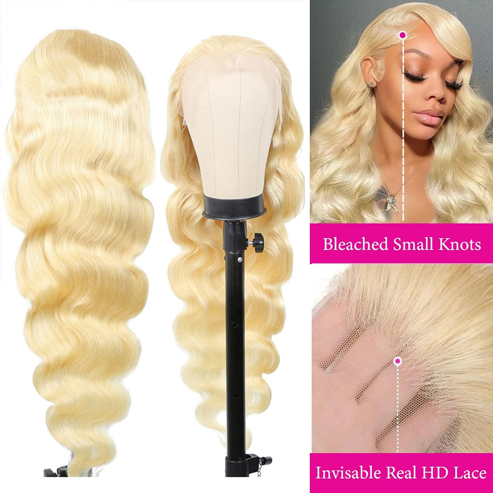 613 Honey Blonde Color 13x6 Tr - 613 Blonde Body Wave Lace Front Wig review and price