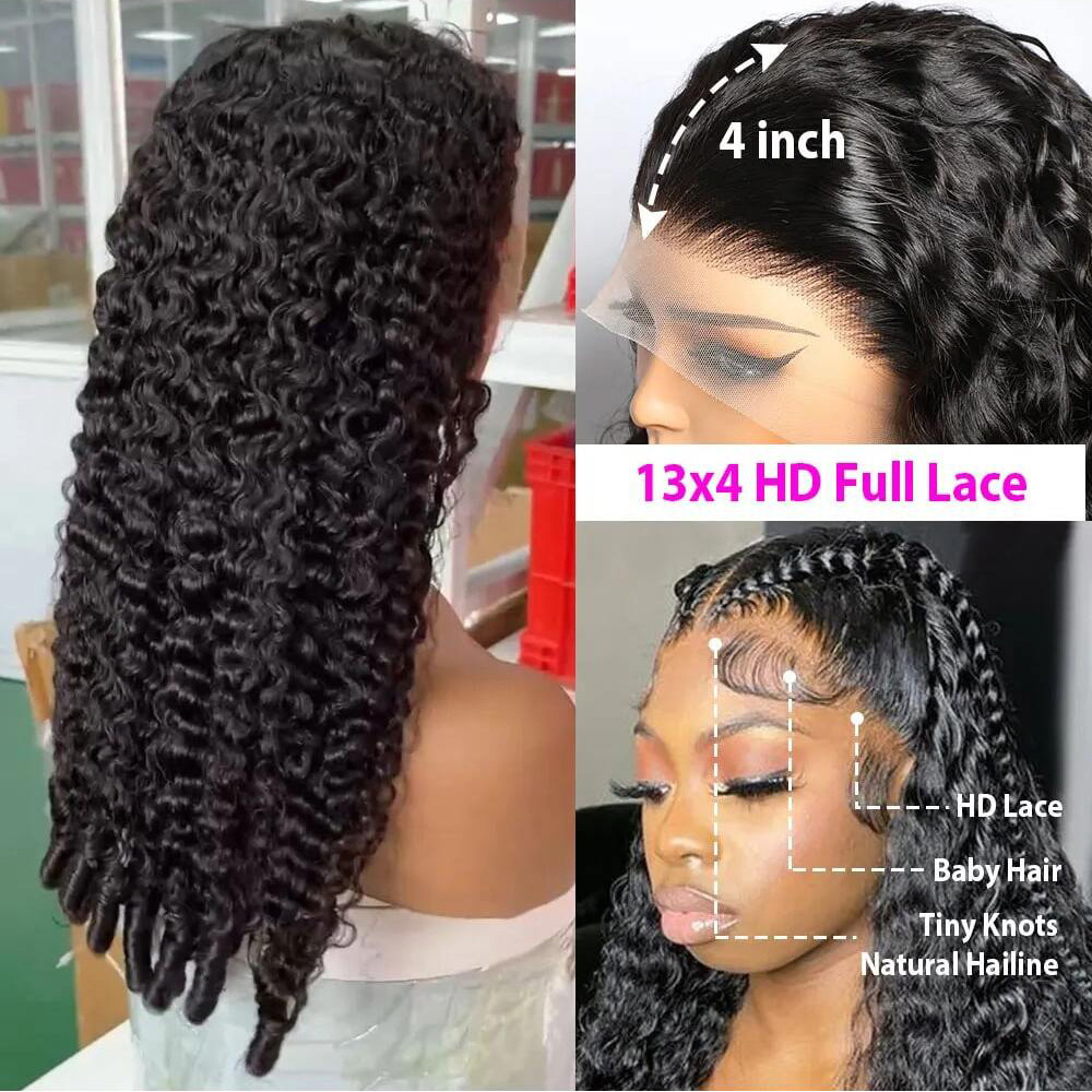 Burmese Curly Wigs Human Hair  - Lace Front Wigs review and price