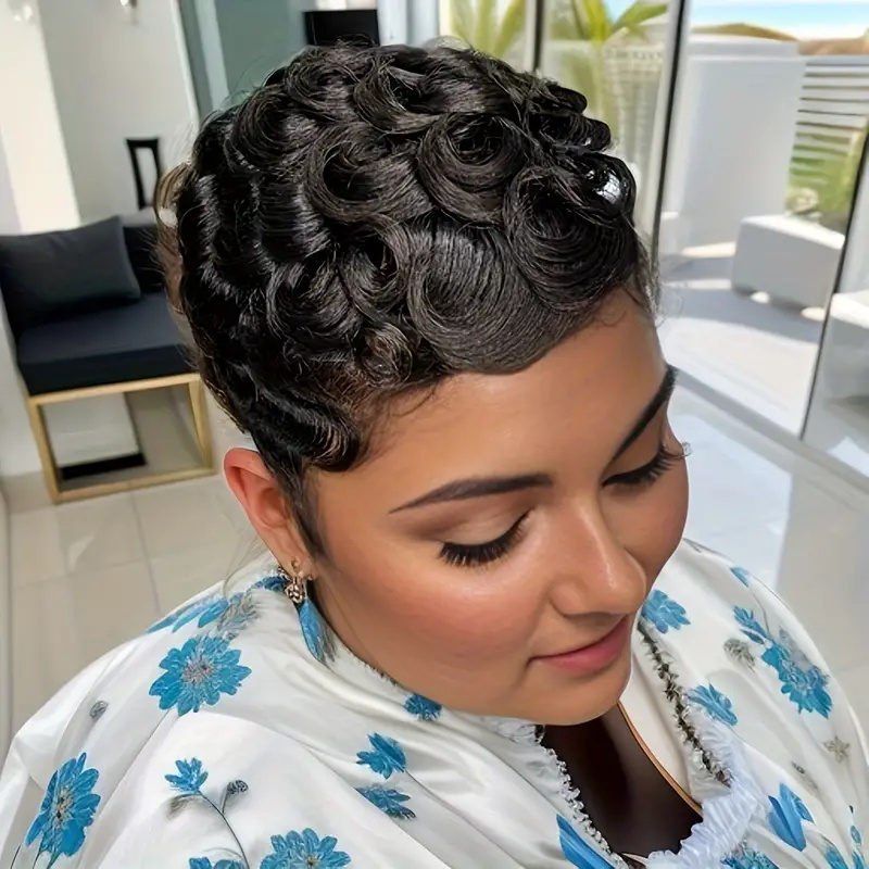 Short Bob Pixie Cut Wig Pixie  - Short Pixie Cut Wig Human Hair Cheap review and price