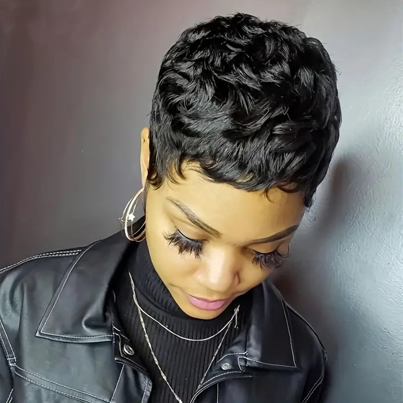 Short Bob Pixie Cut Wig Pixie  - Short Pixie Cut Wig Human Hair Cheap review and price