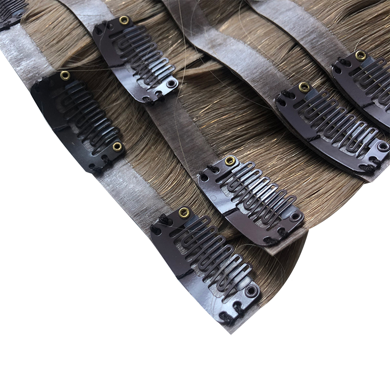 Straight Invisible PU Clip In  - Seamless Clip In Hair Extensions Human Hair review and price
