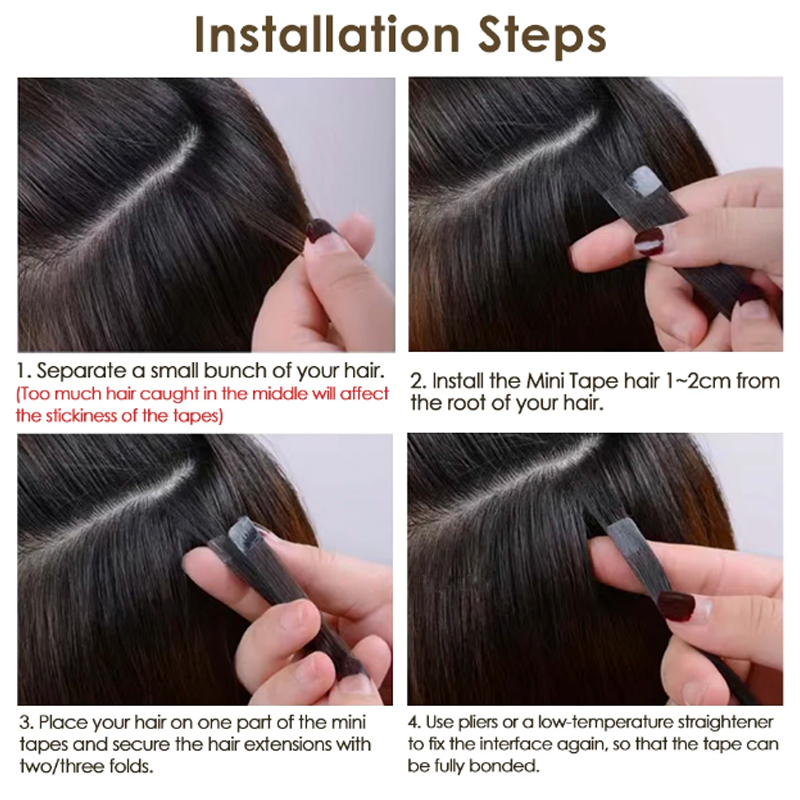 Mini Tape Hair Extensions Huma - Invisible Tape In Extensions Real Hair review and price