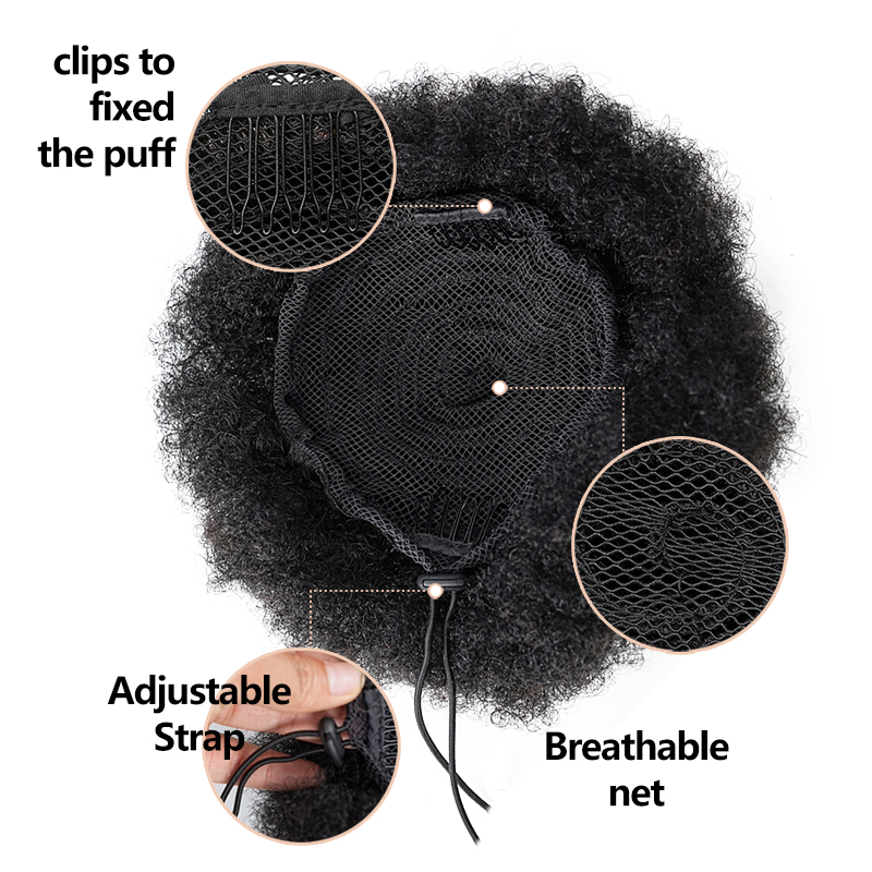 8 Inch Afro Puff Drawstring Po - Drawstring Afro Curly Puff Ponytail review and price