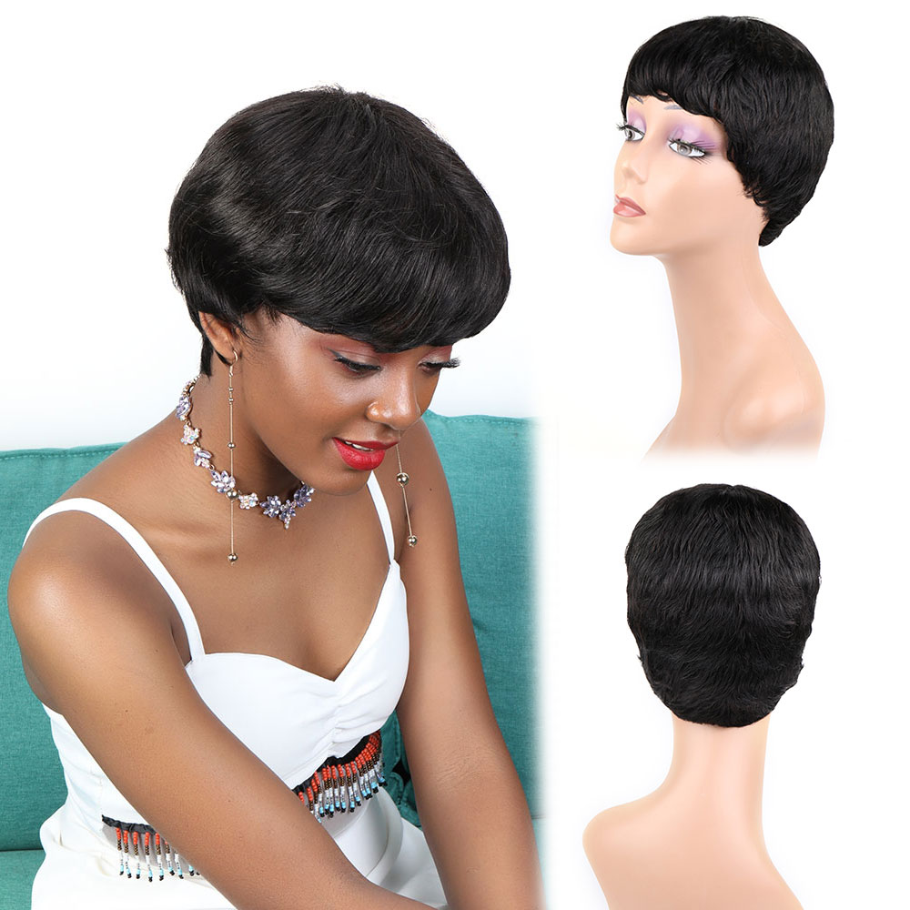 Bliss Short Human Hair Wigs Pi - Short Pixie Cut Wig Human Hair Cheap review and price