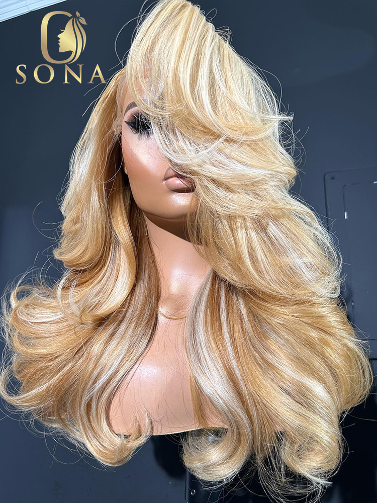 613# 27# Highlight HD Lace Fro - 613 Blonde Body Wave Lace Front Wig review and price