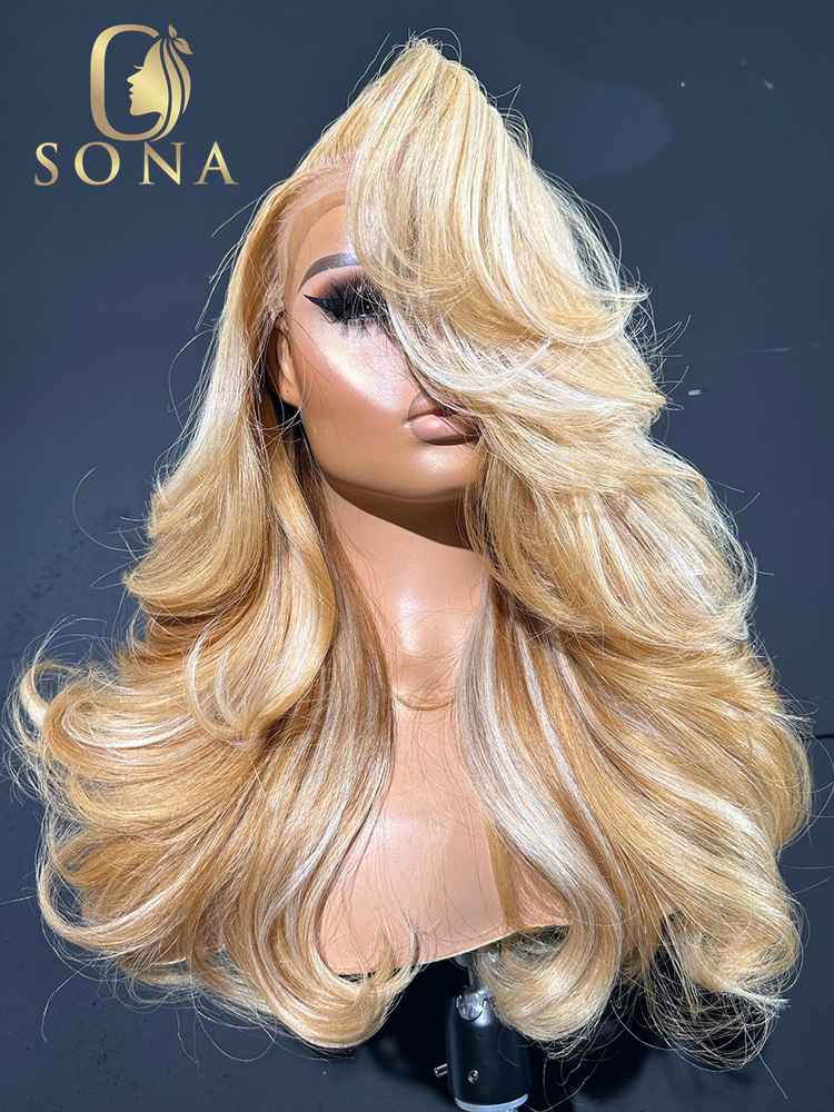 613# 27# Highlight HD Lace Fro - 613 Blonde Body Wave Lace Front Wig review and price
