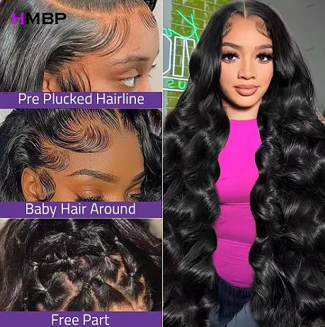 M-shaped Hairline Body Wave Hu - Hd Lace Frontal Wig Human Hair Pre Plucked review and price