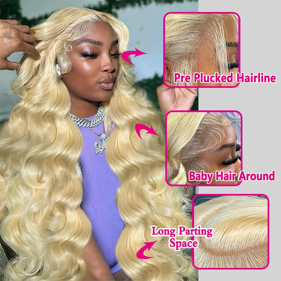 13x6 Hd Lace Frontal Wig 613 H - 613 Blonde Body Wave Lace Front Wig review and price