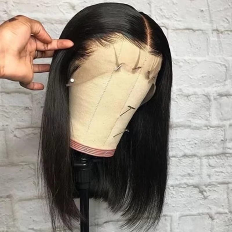 13x6 Short Bob Straight Brazil - Pre Parted 13X4 Lace Front Bob Wig review and price