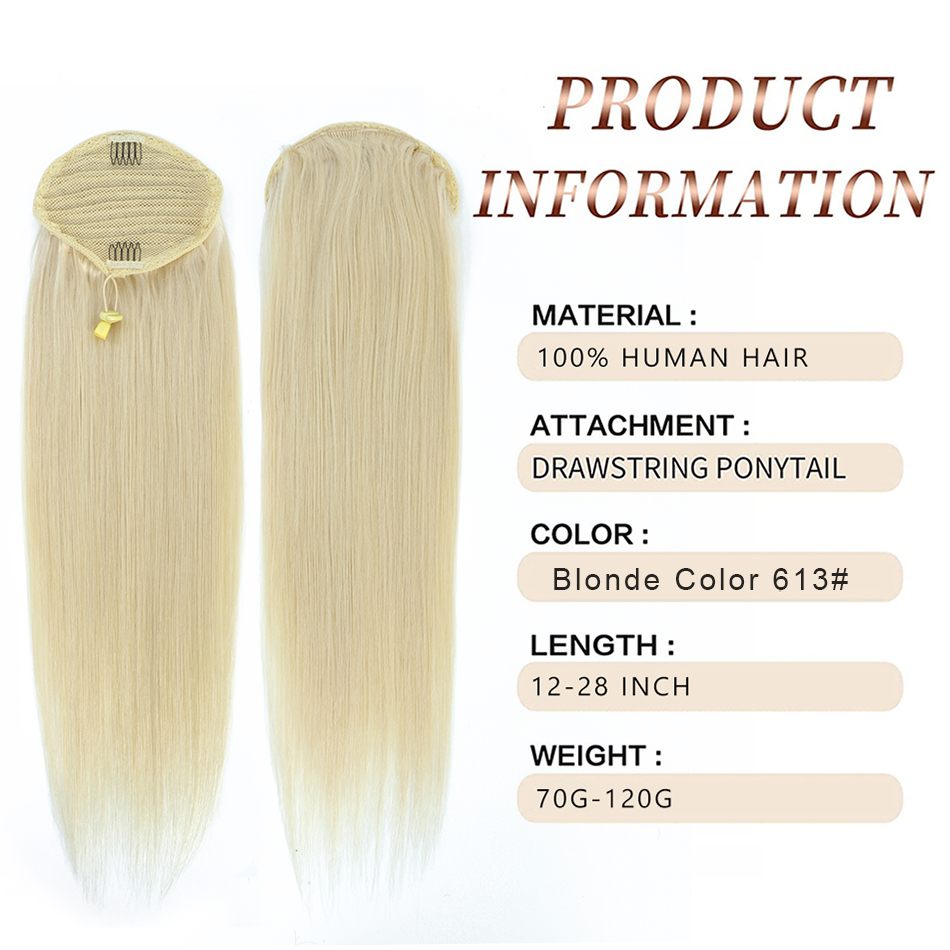 SOVO Drawstring Ponytail Human - Seamless Clip In Hair Extensions Human Hair review and price