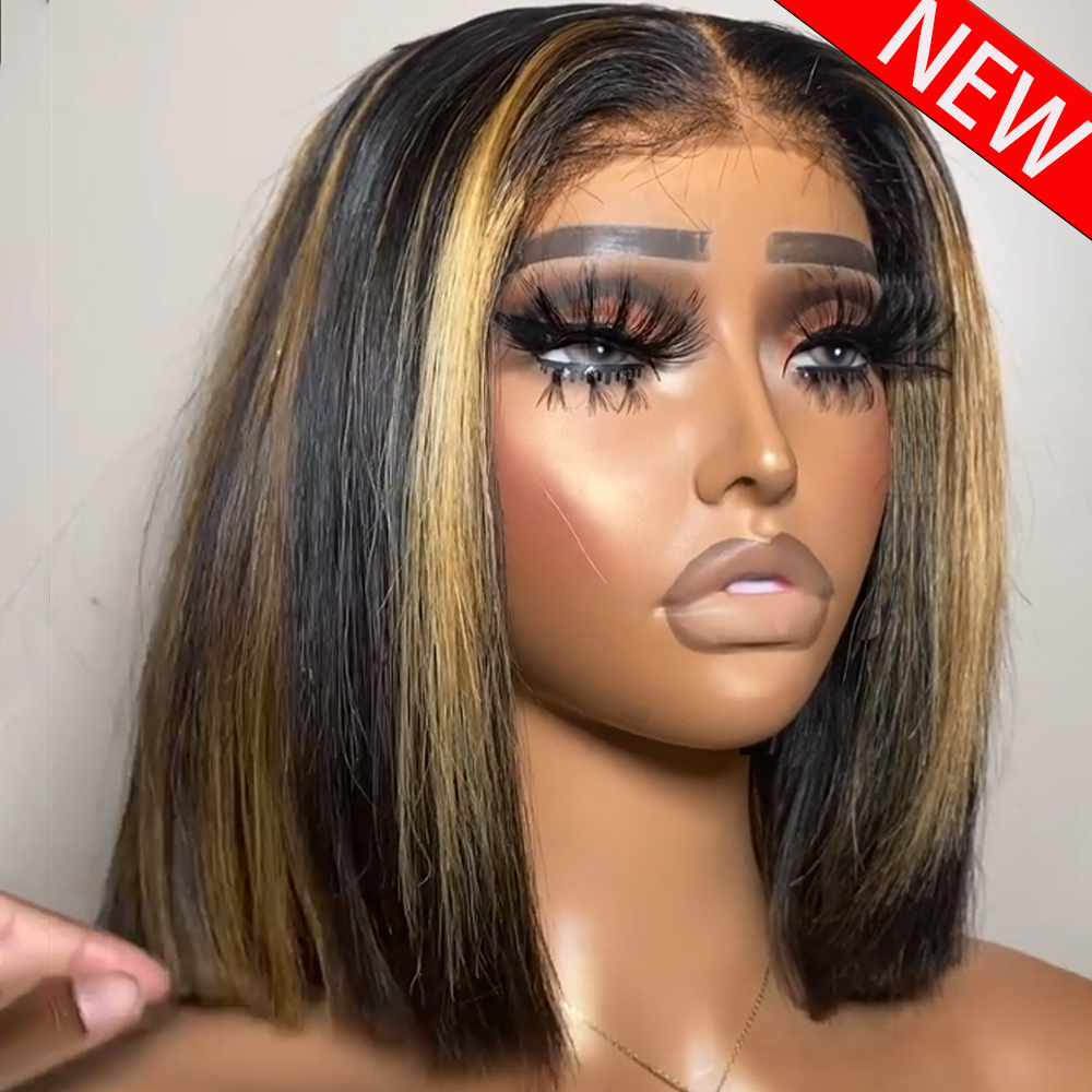 100% Human Hair Wig Highlight  - Glueless Wear And Go Human Hair Wig review and price