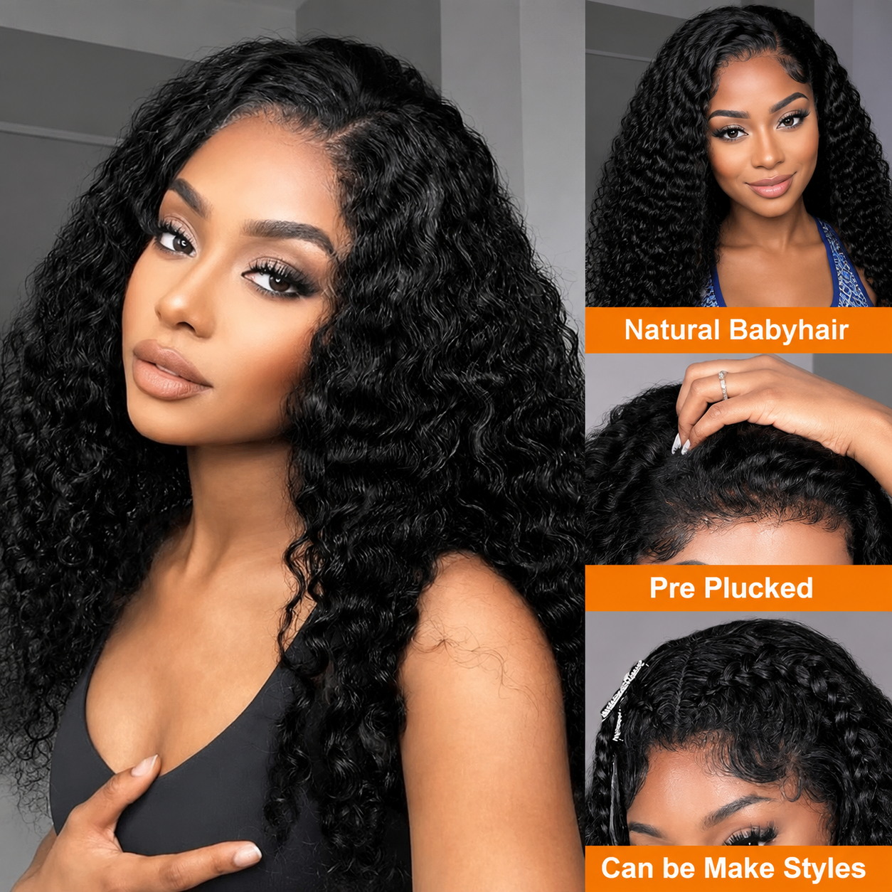 Ultra Fitted 250% Curly Wigs H - Hd Lace Frontal Wig Human Hair Pre Plucked review and price