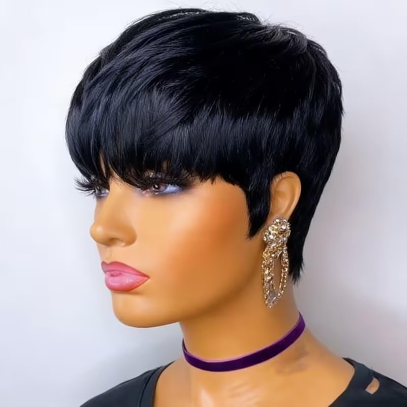 Short Pixie Cut Human Hair Wig - Short Pixie Cut Wig Human Hair Cheap review and price
