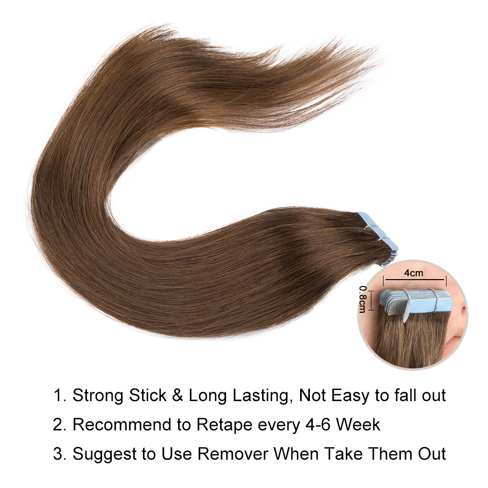Straight Seamless Human Hair E - Invisible Tape In Extensions Real Hair review and price