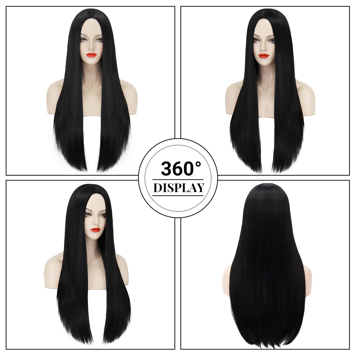 Synthetic Long Black Wig for W - Synthetic Braided Wigs For Black Women review and price