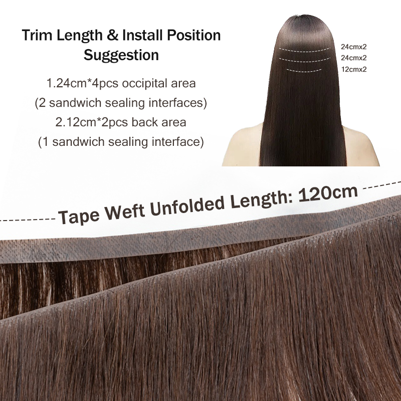 Invisible Long Tape PU Weft Hu - Invisible Tape In Extensions Real Hair review and price