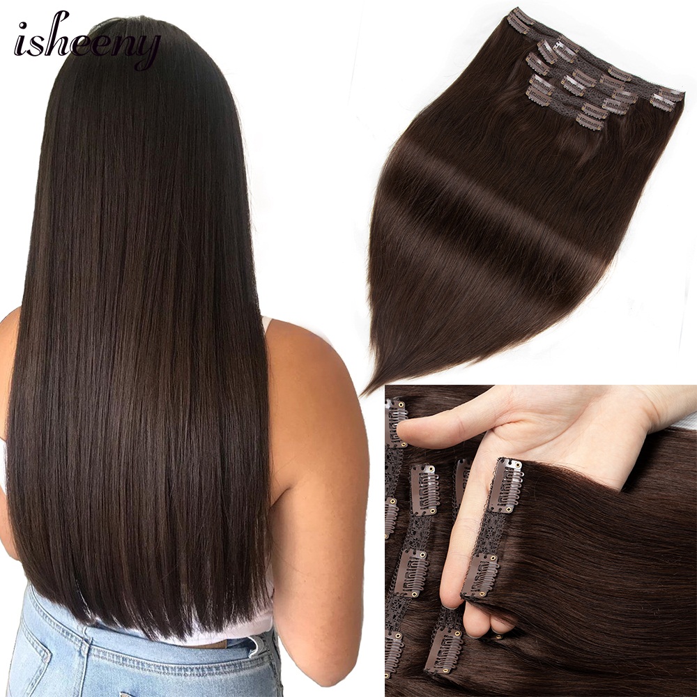 Isheeny 140-240G Volume Clip I - Seamless Clip In Hair Extensions Human Hair review and price