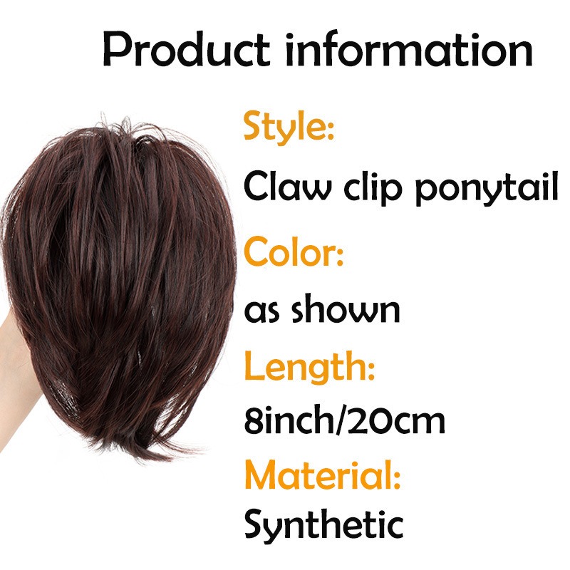 Synthetic Hair Piece Claw Clip - Claw Clip Messy Bun Hair Piece review and price