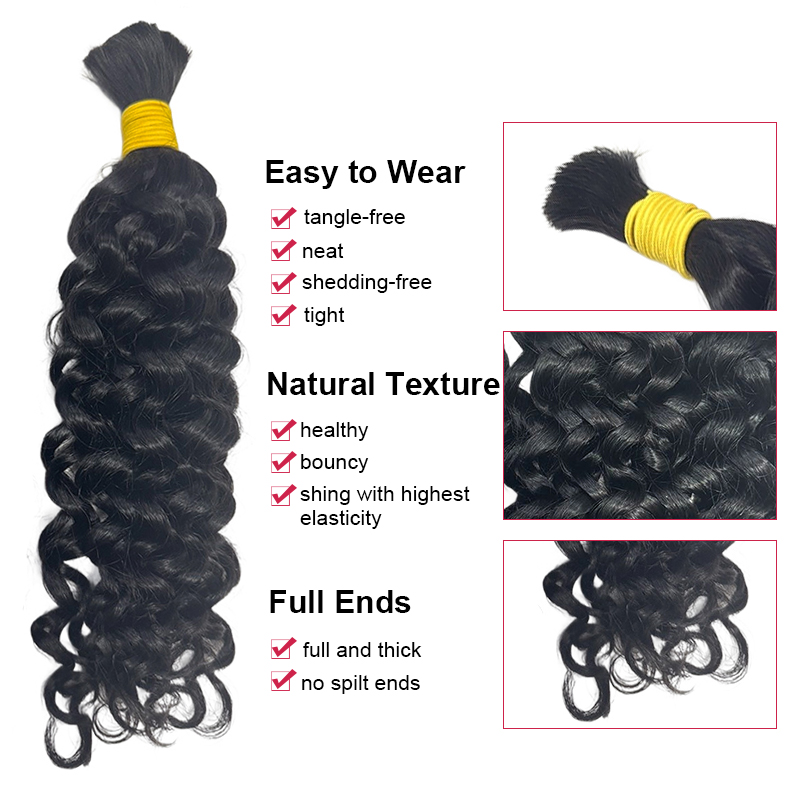 Water Wave Bulk Human Hair For - Water Wave Bulk Human Hair For Braiding review and price