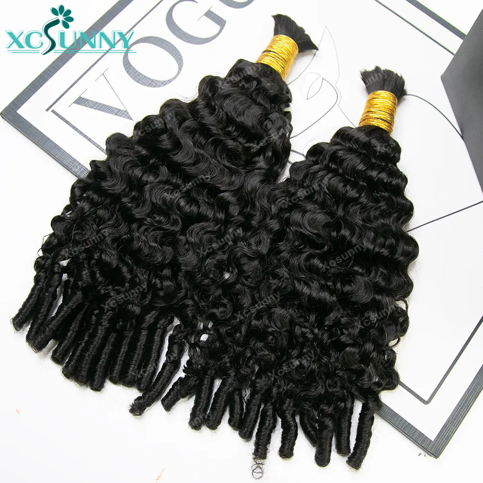 Water Curly Boho Braids Human  - Water Wave Bulk Human Hair For Braiding review and price