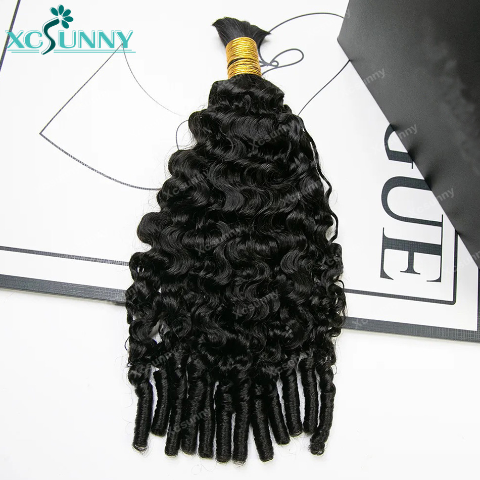 Water Curly Boho Braids Human  - Water Wave Bulk Human Hair For Braiding review and price