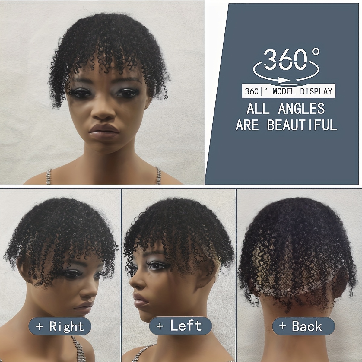 Hair Clip with Bangs-Topper Ha - Seamless Clip In Hair Extensions Human Hair review and price