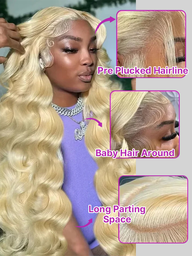 30 40 Inches 613 Honey Blonde  - 613 Blonde Body Wave Lace Front Wig review and price