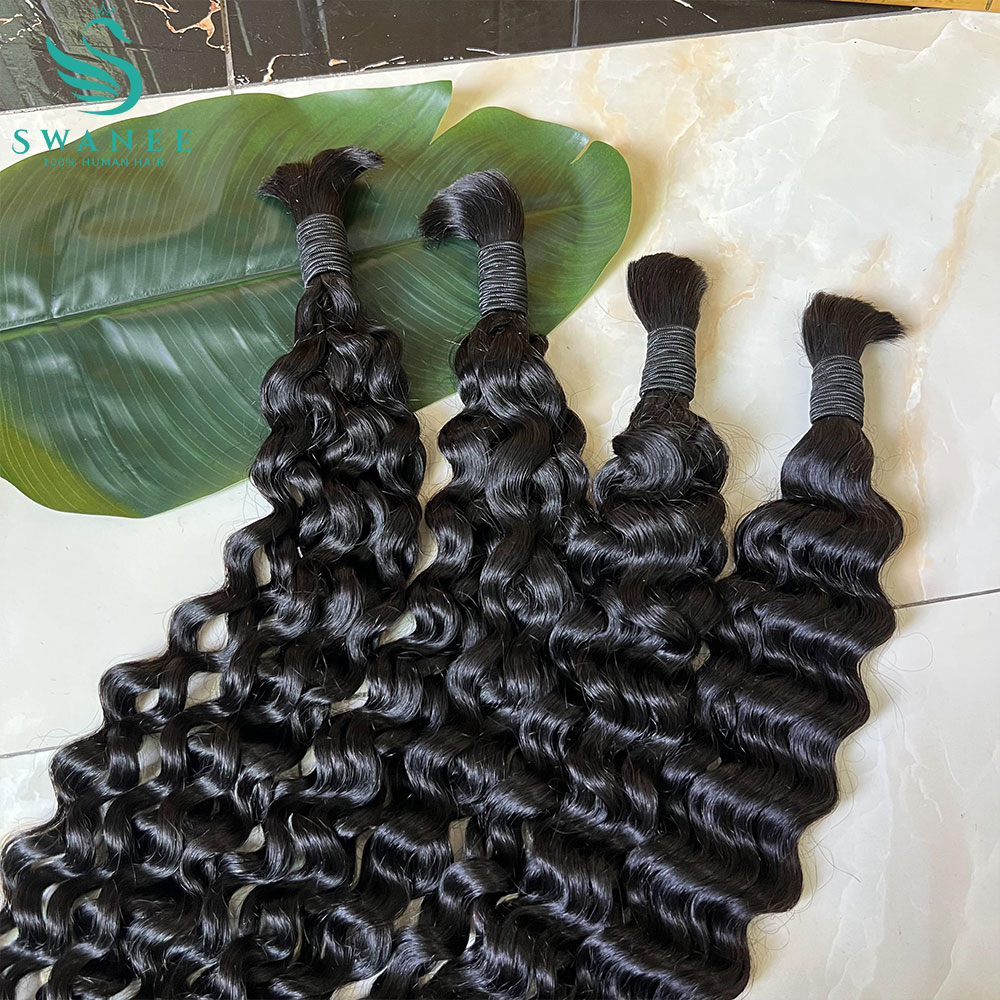 Water Wave 100% Human Hair Bul - Water Wave Bulk Human Hair For Braiding review and price