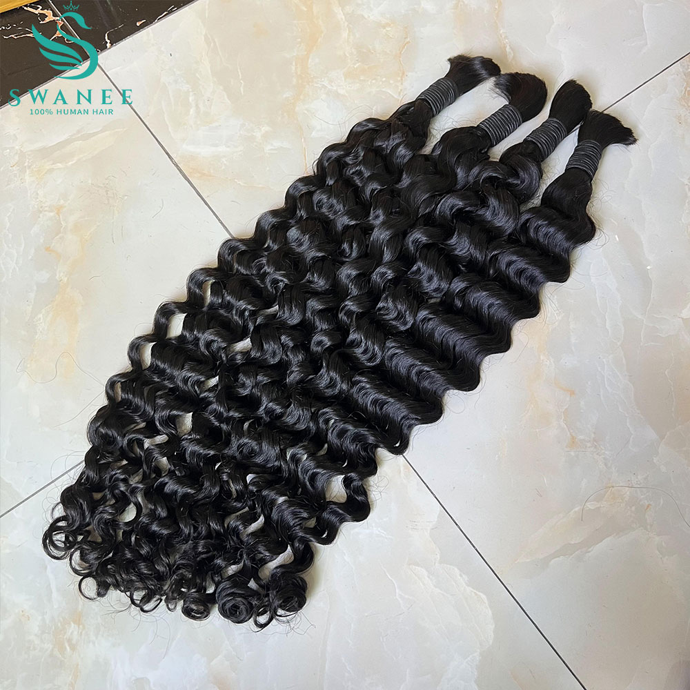 Water Wave 100% Human Hair Bul - Water Wave Bulk Human Hair For Braiding review and price
