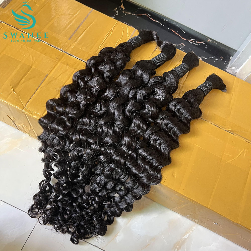 Water Wave 100% Human Hair Bul - Water Wave Bulk Human Hair For Braiding review and price