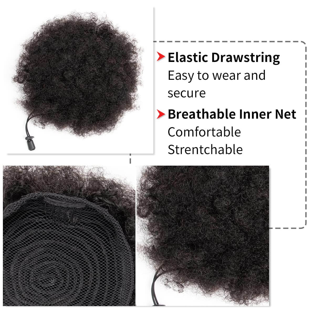 Afro Puff Synthetic Drawstring - Drawstring Afro Curly Puff Ponytail review and price
