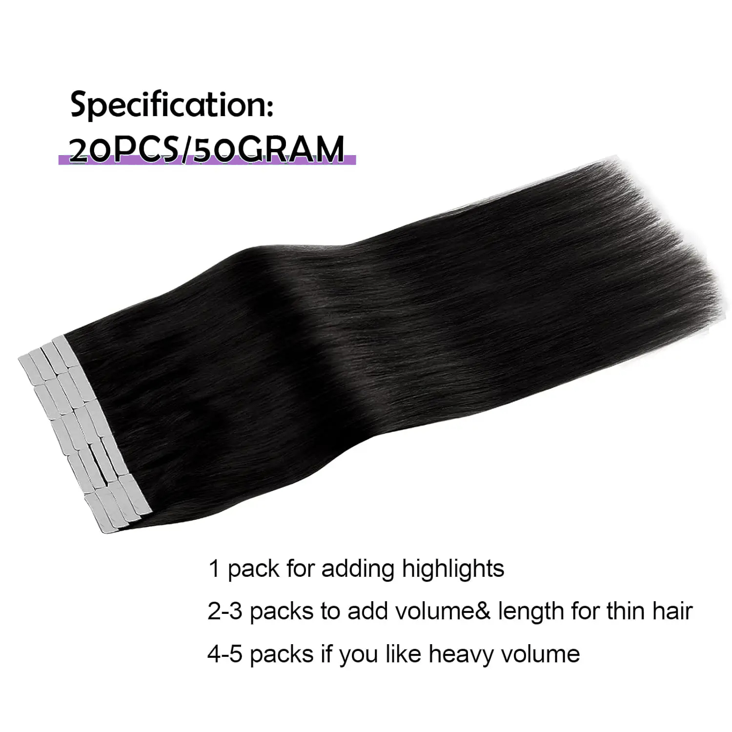Straight Tape In Hair Extensio - Invisible Tape In Extensions Real Hair review and price