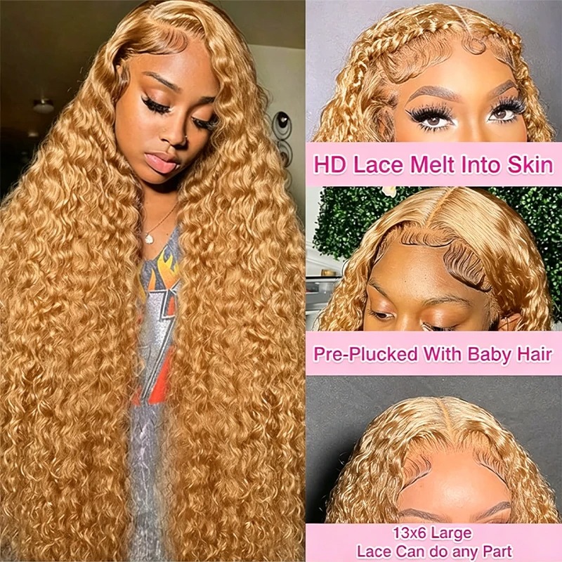 34 38Inch Honey Blonde Wig Hum - Lace Front Wigs review and price