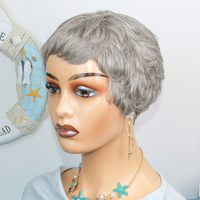 Short Straight Human Hair Wigs - Short Pixie Cut Wig Human Hair Cheap review and price