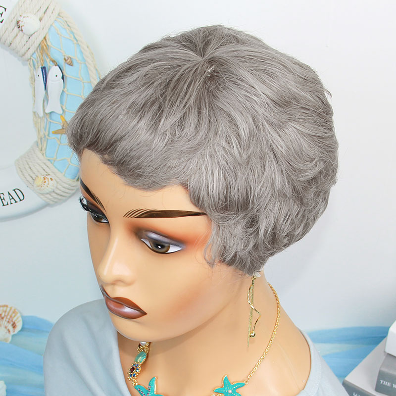Short Straight Human Hair Wigs - Short Pixie Cut Wig Human Hair Cheap review and price