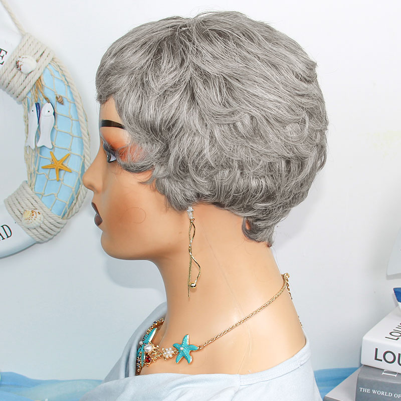Short Straight Human Hair Wigs - Short Pixie Cut Wig Human Hair Cheap review and price