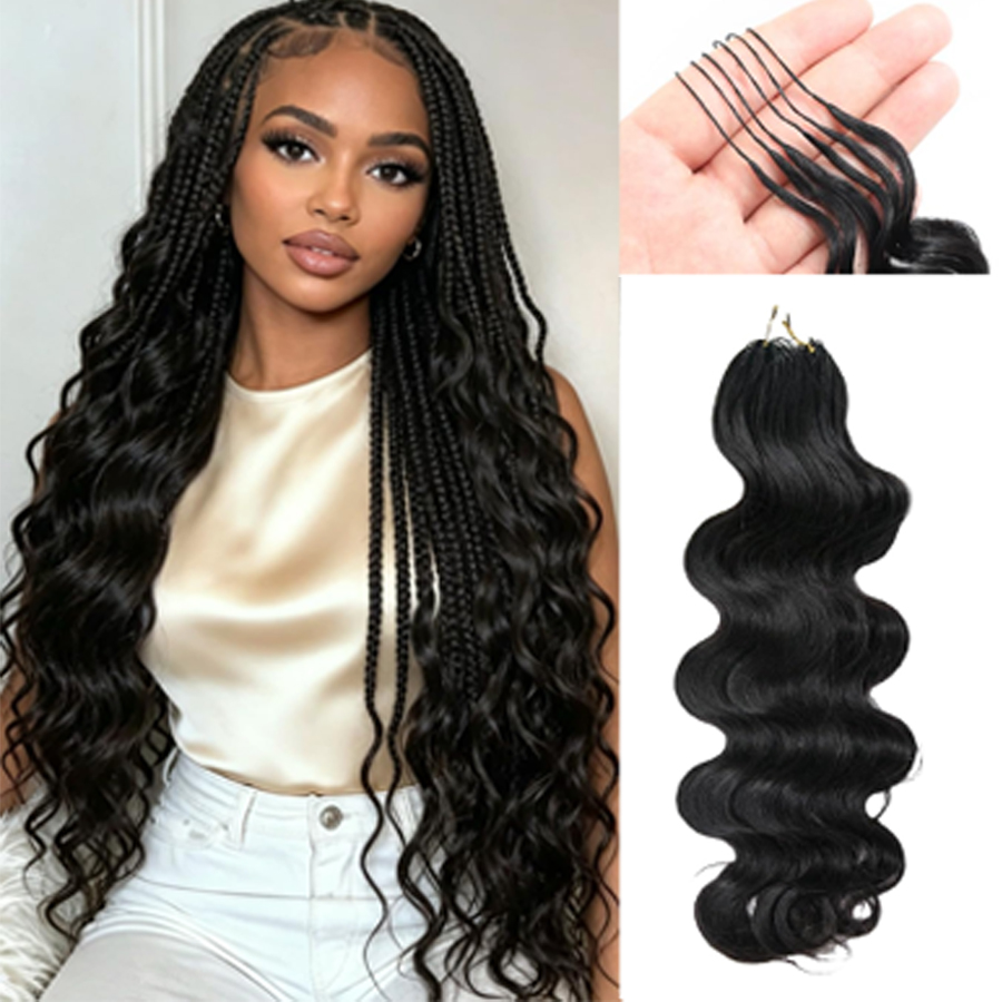 Knotless Pre Separated 100% Hu - Water Wave Bulk Human Hair For Braiding review and price