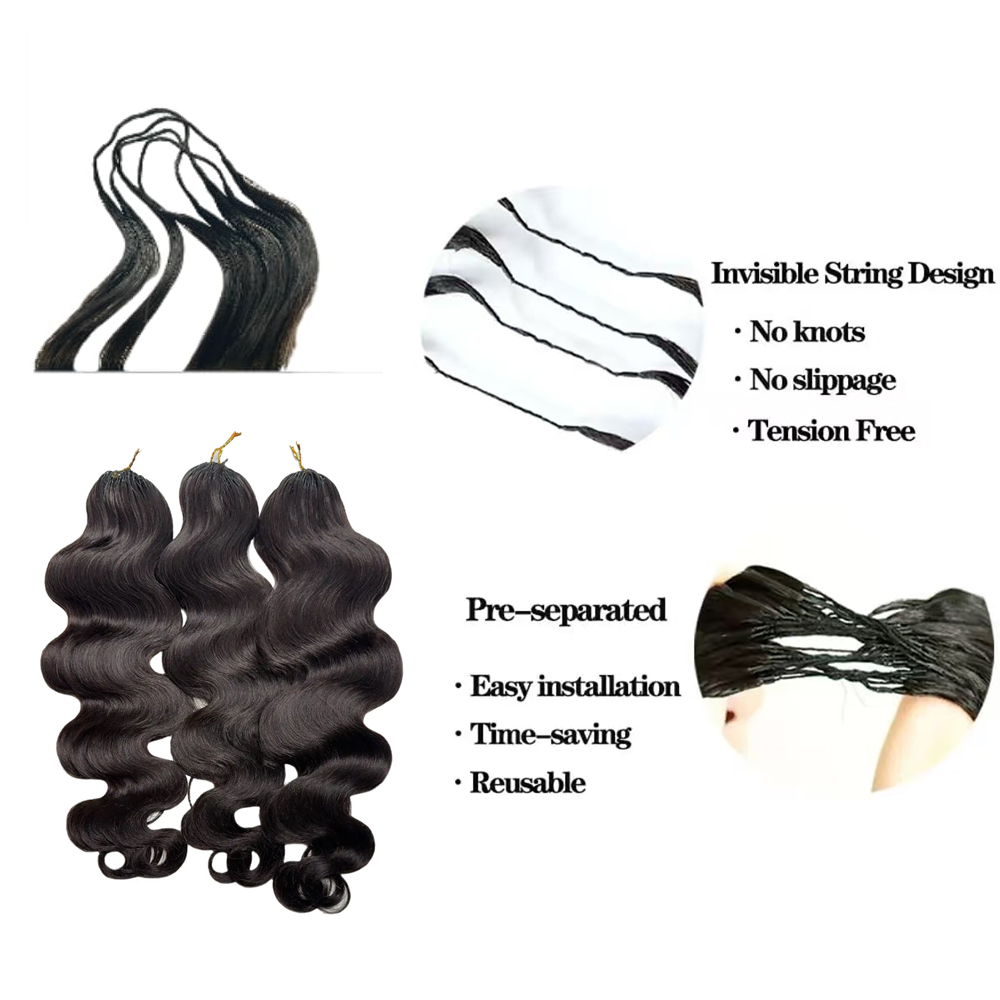Knotless Pre Separated 100% Hu - Water Wave Bulk Human Hair For Braiding review and price